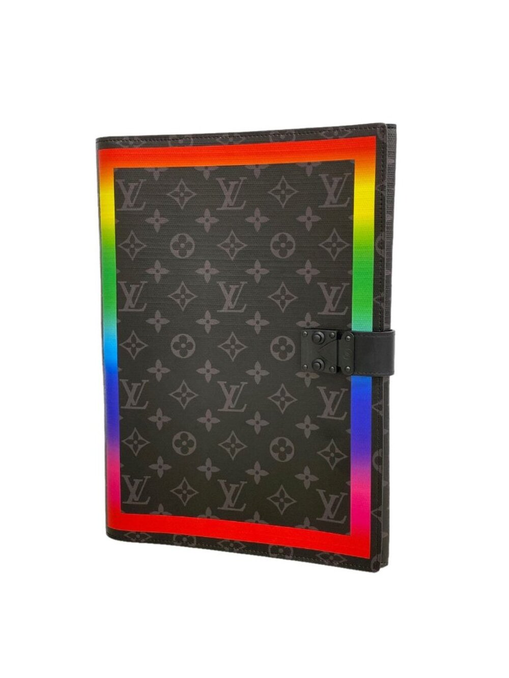 Louis Vuitton Clutch Monogram Eclipse Porte Documents Frank GM Black